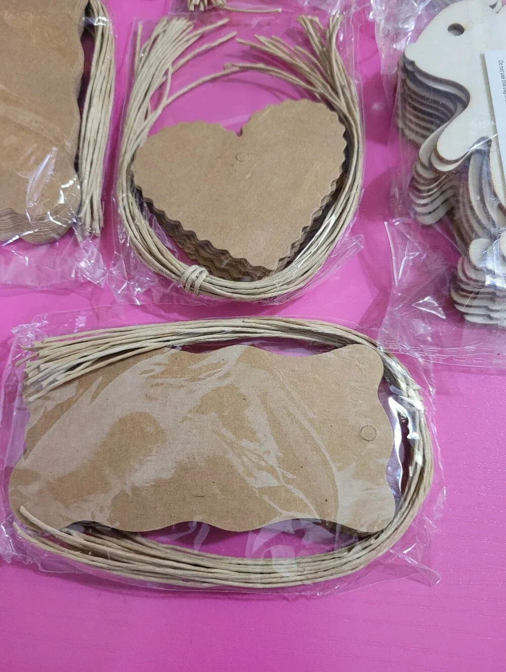 Bundle Craft Supplies Tags Wooden Squirrel Cutouts Stickers (1634)